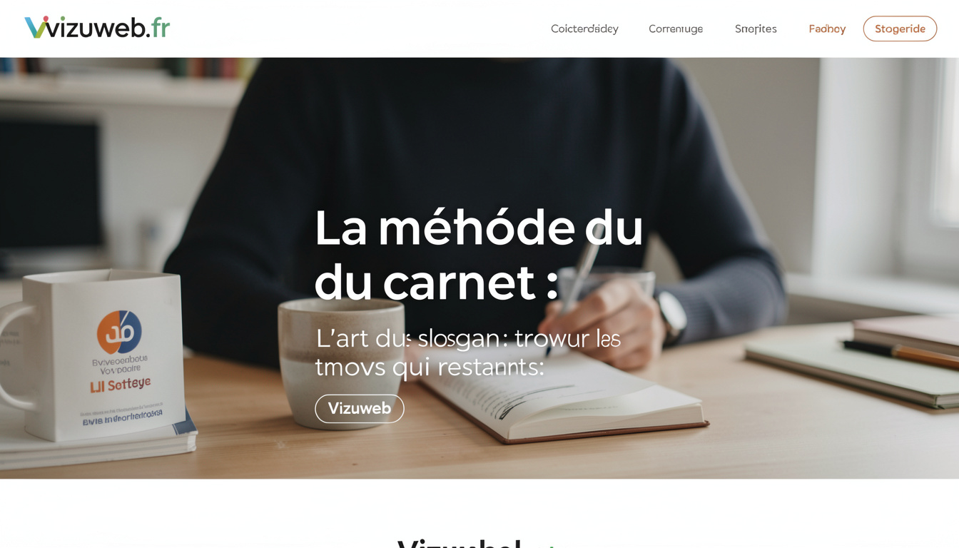 La méthode du carnet : L'art du slogan : trouver les mots qui restent : Vizuweb
